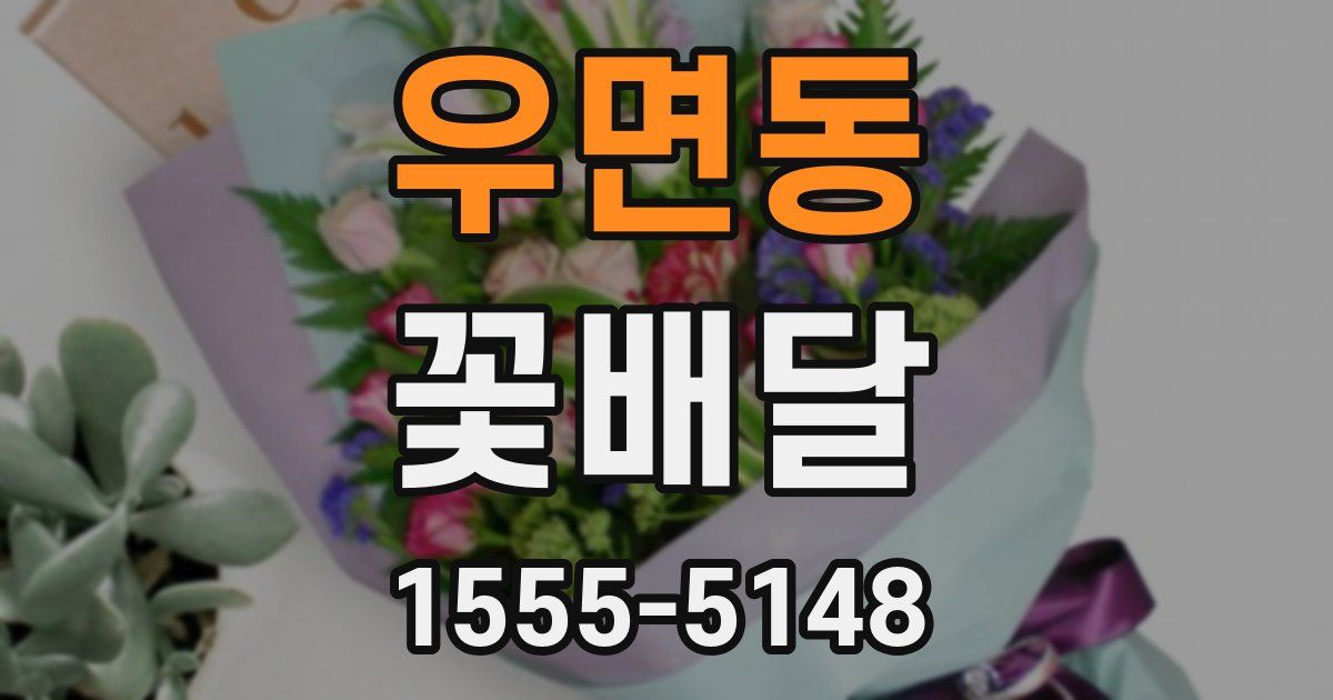우면동 꽃배달