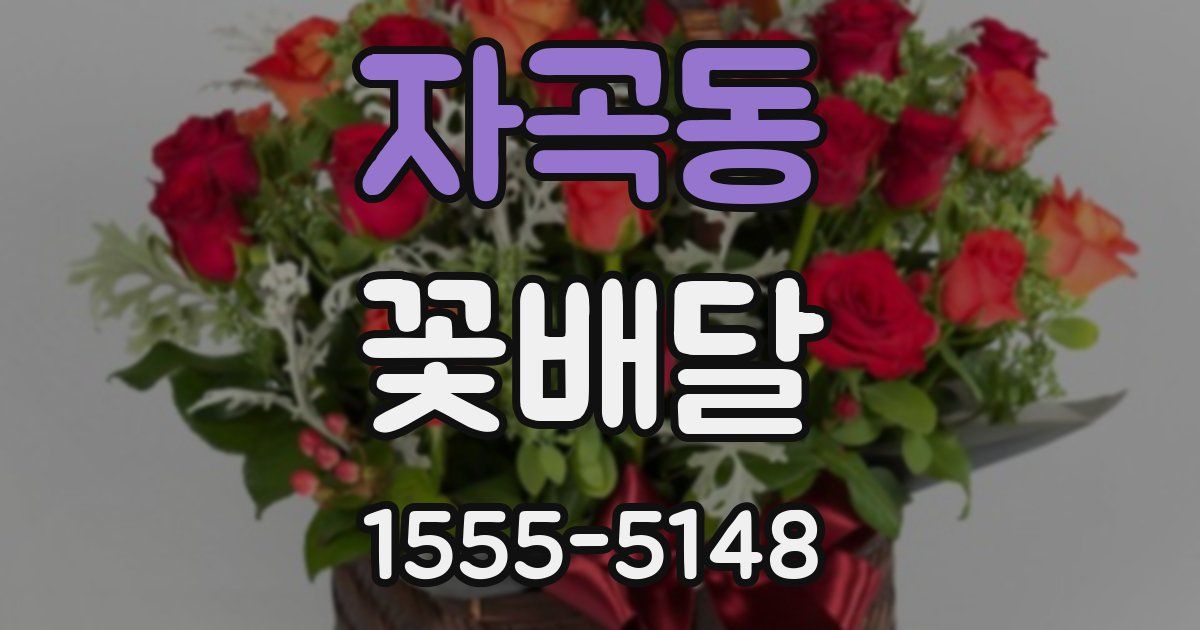 자곡동 꽃배달