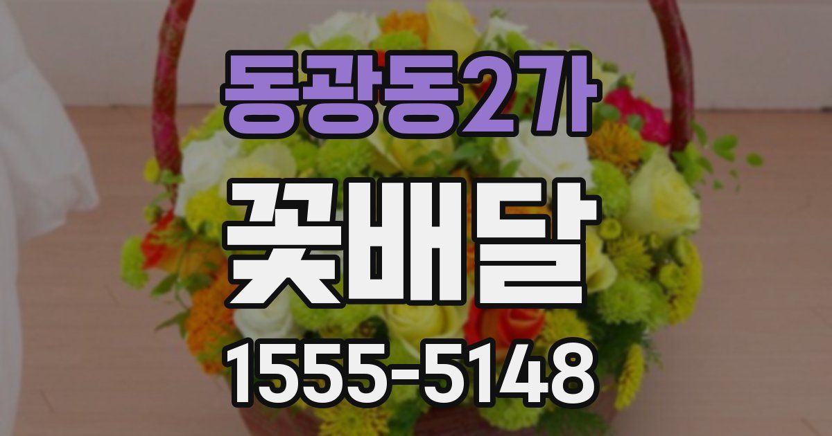 동광동2가 꽃배달