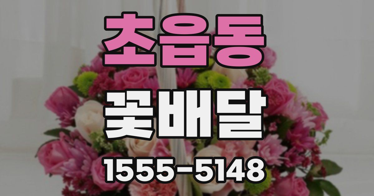 초읍동 꽃배달