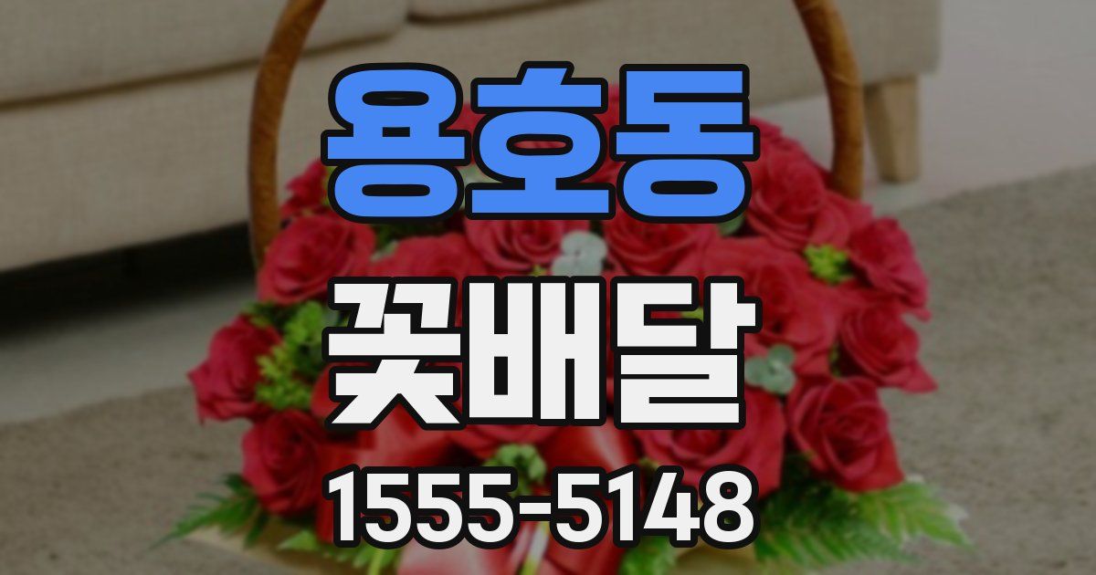 용호동 꽃배달