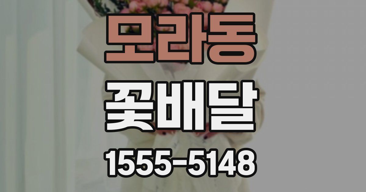 모라동 꽃배달