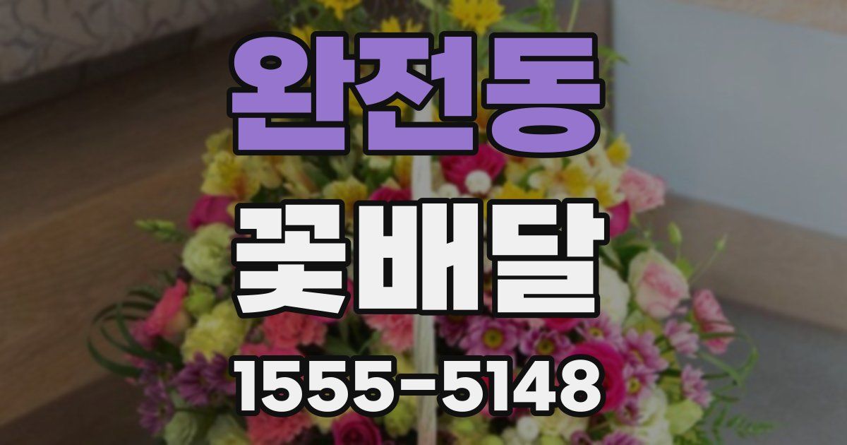완전동 꽃배달