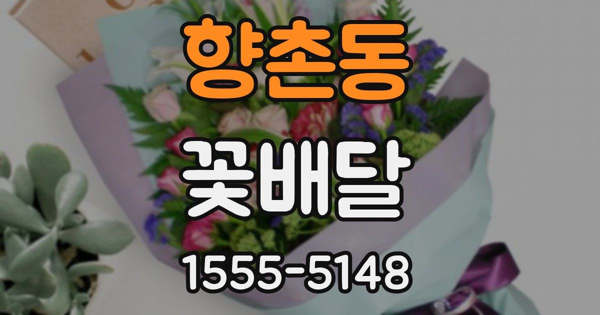 향촌동 꽃배달