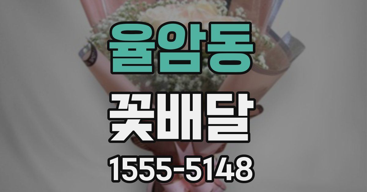 율암동 꽃배달