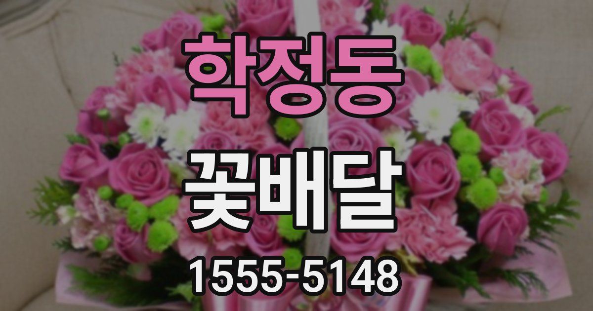 학정동 꽃배달
