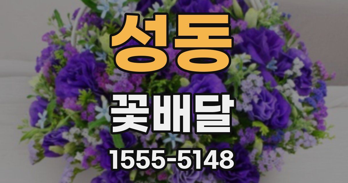성동 꽃배달