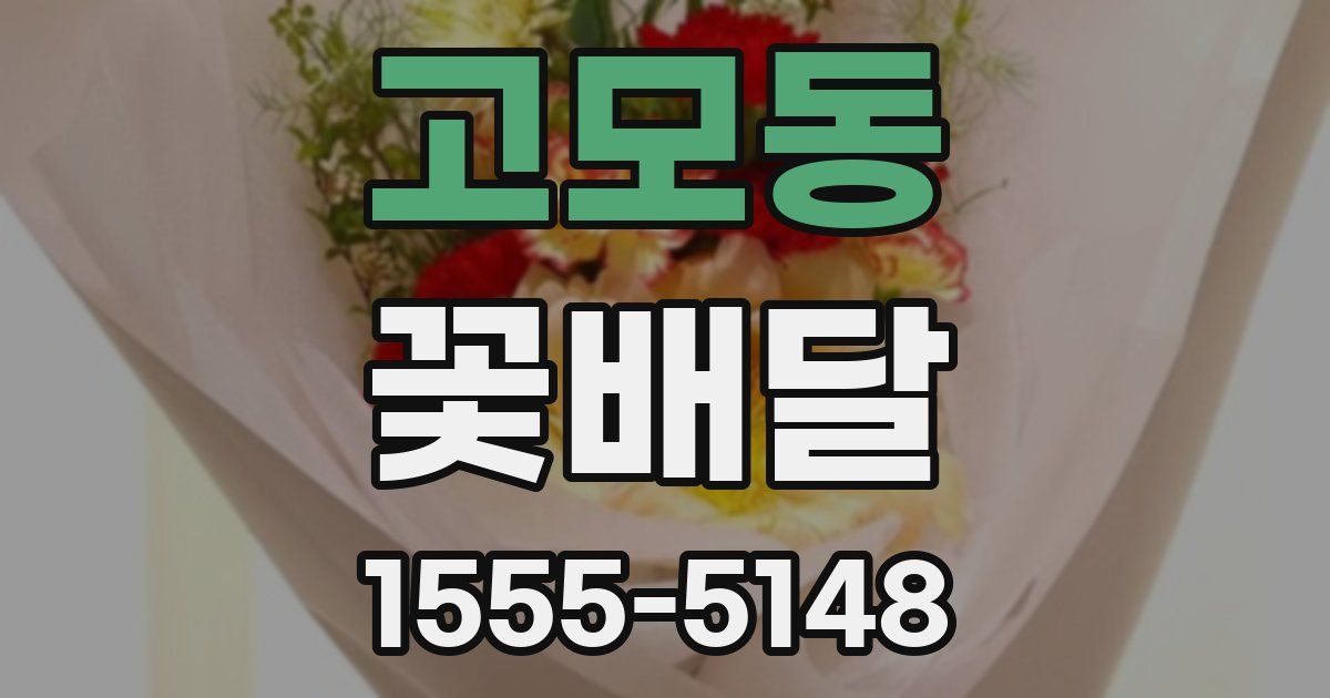 고모동 꽃배달