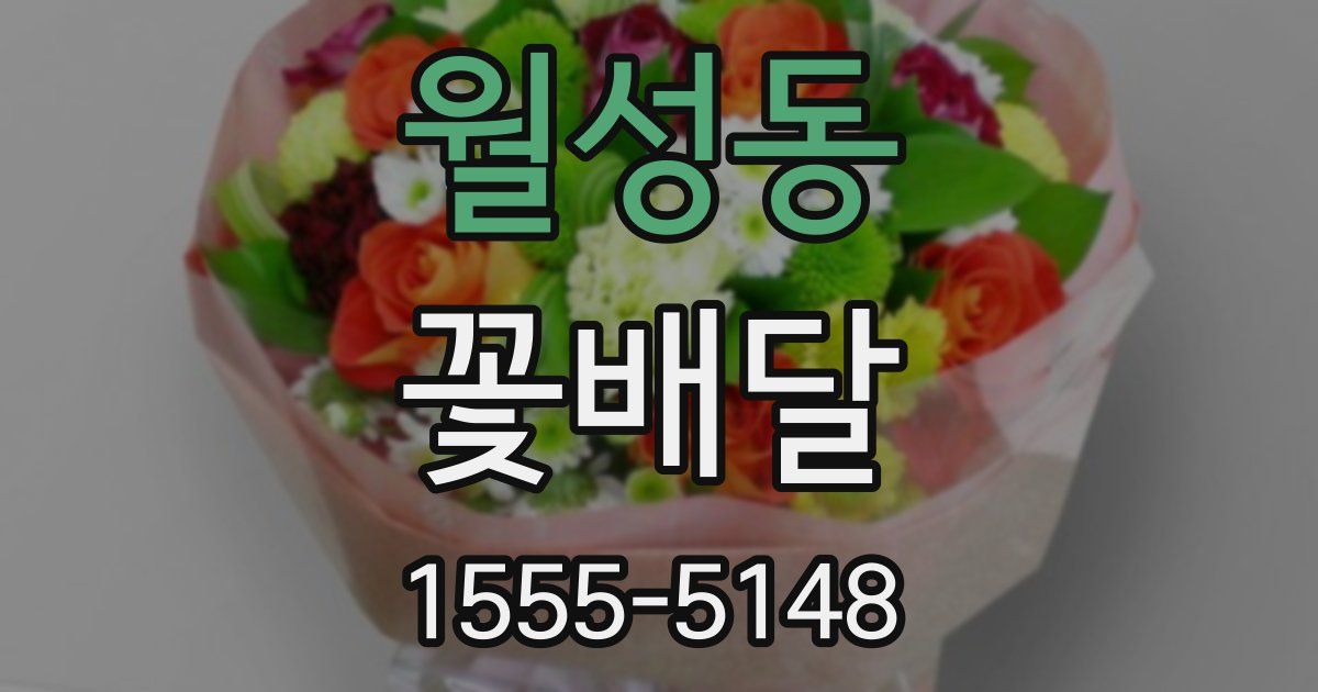 월성동 꽃배달
