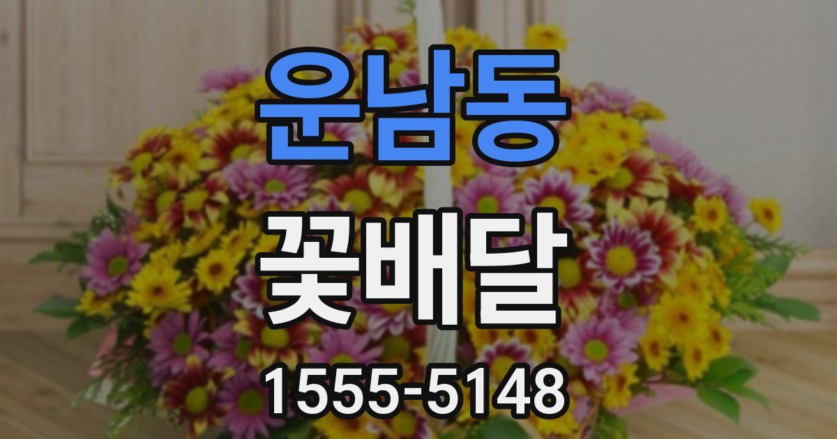 운남동 꽃배달