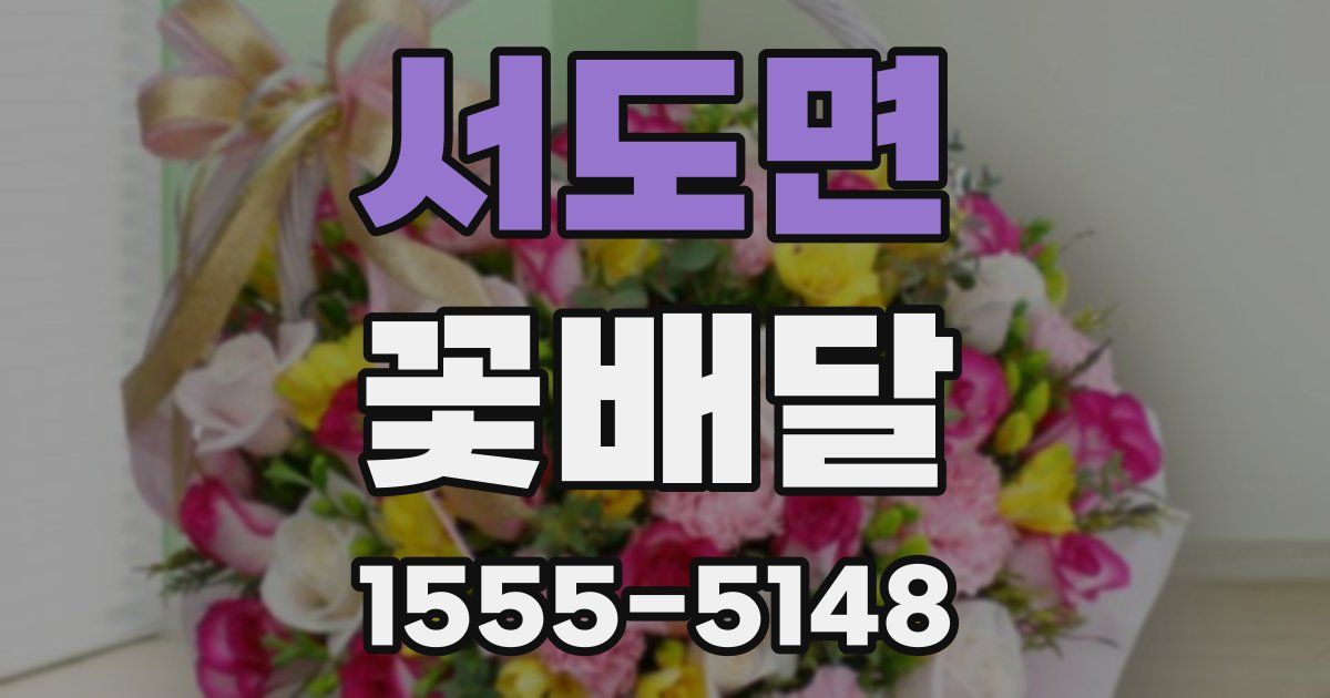 서도면 꽃배달