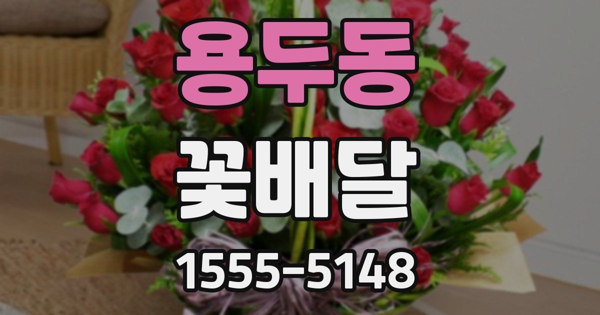 용두동 꽃배달