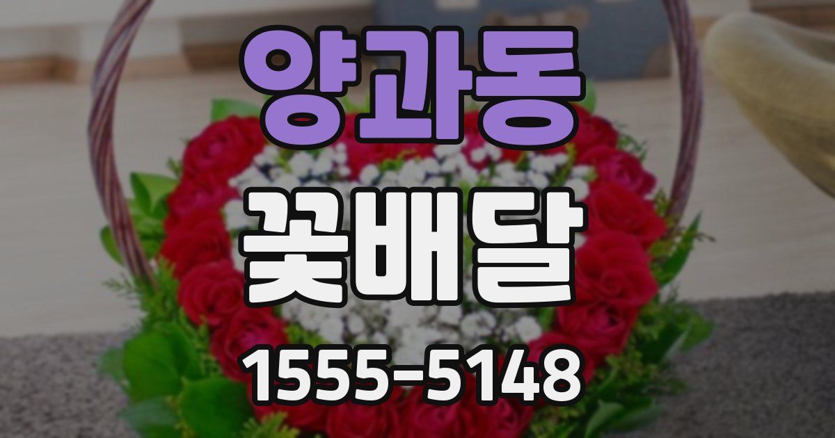 양과동 꽃배달