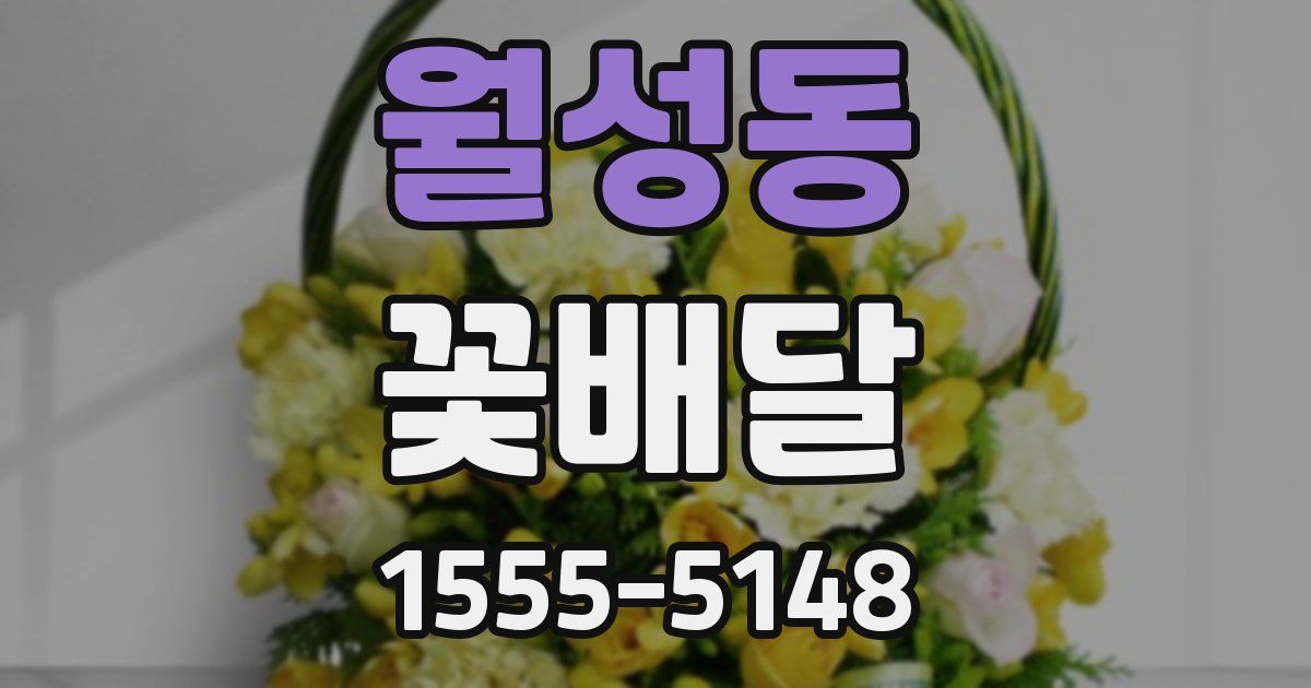 월성동 꽃배달