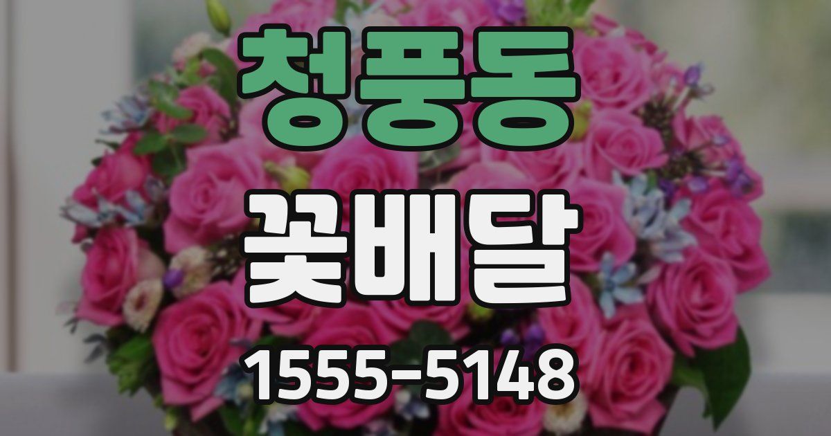 청풍동 꽃배달