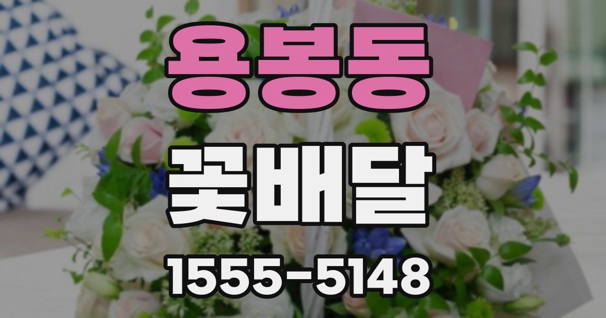 용봉동 꽃배달