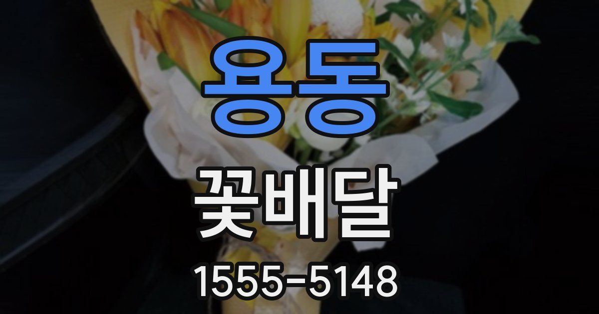 용동 꽃배달