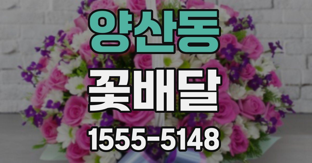 양산동 꽃배달