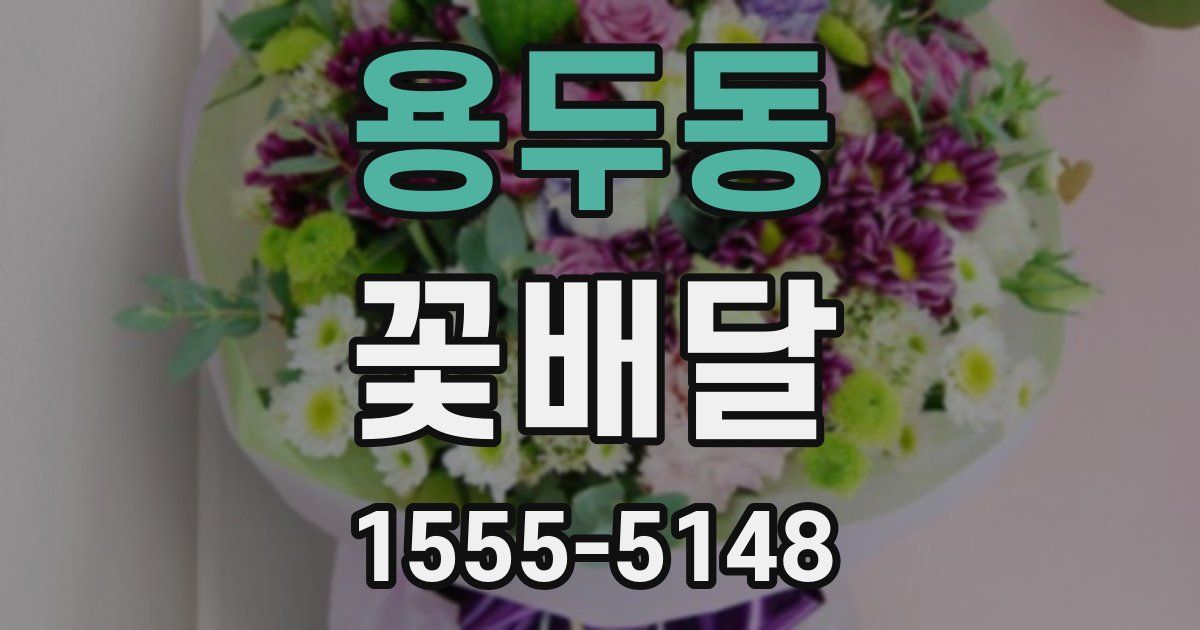 용두동 꽃배달