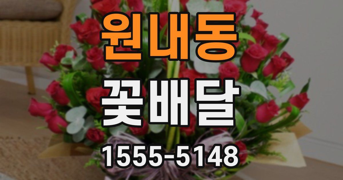 원내동 꽃배달
