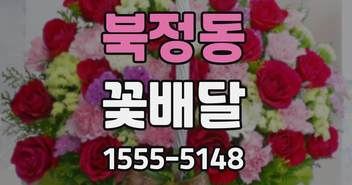 북정동 꽃배달