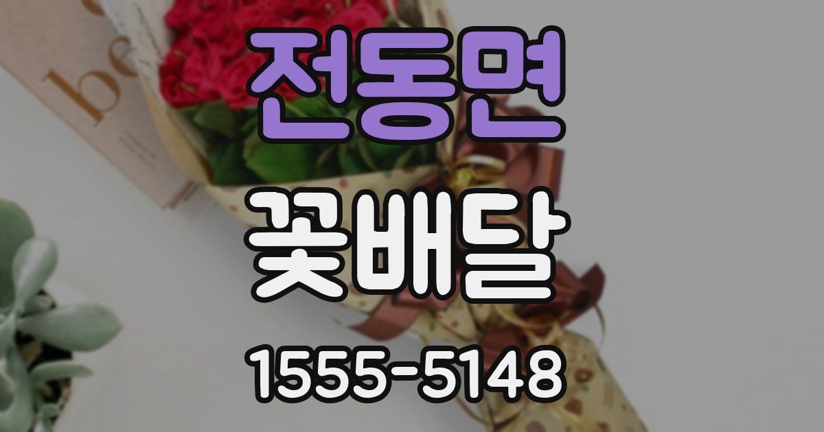 전동면 꽃배달