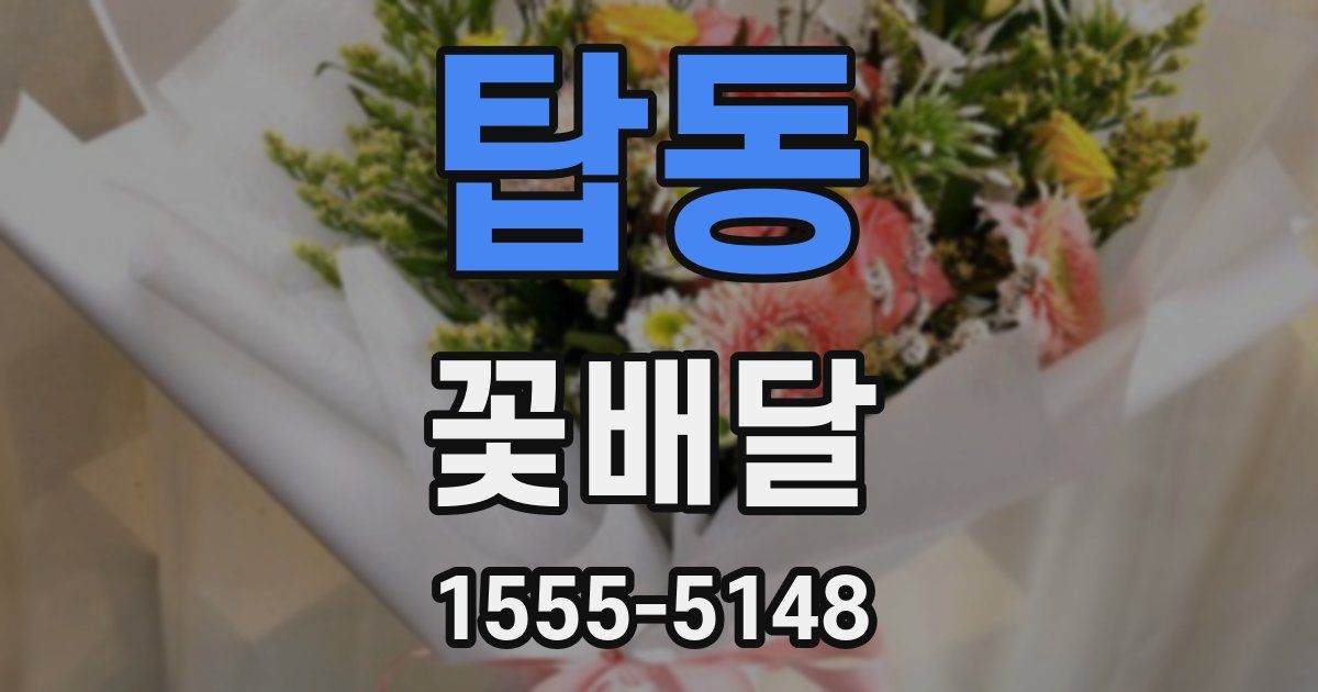 탑동 꽃배달