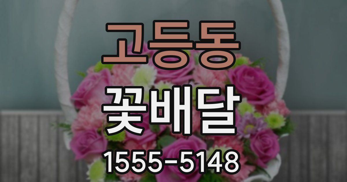 고등동 꽃배달