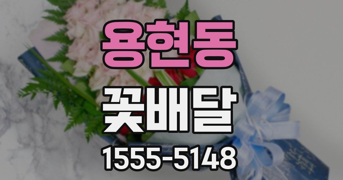용현동 꽃배달