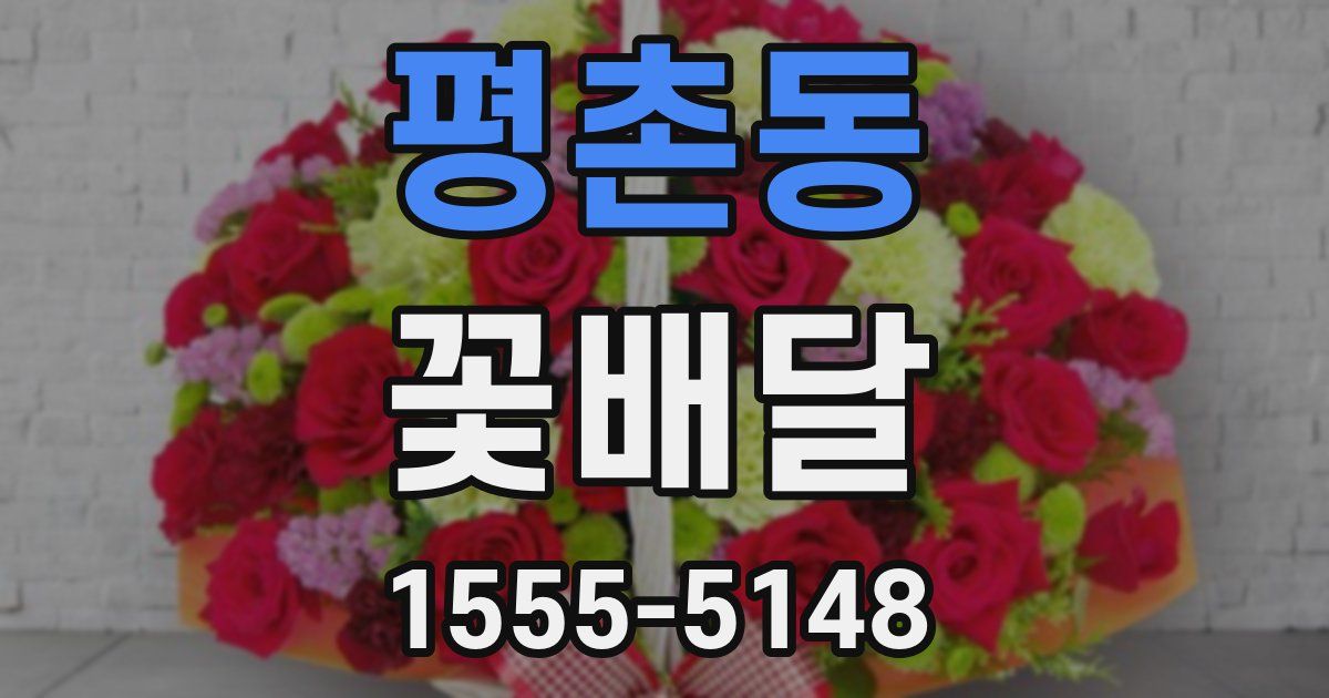 평촌동 꽃배달