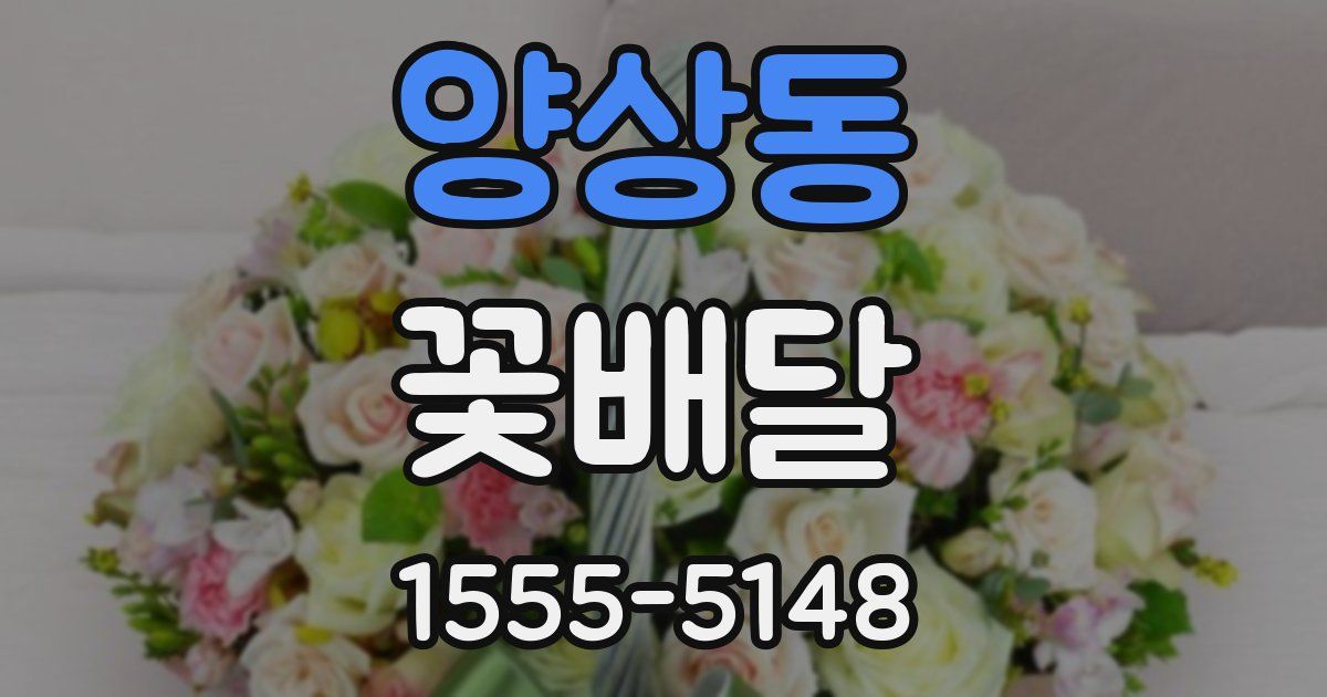 양상동 꽃배달
