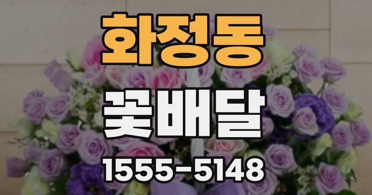 화정동 꽃배달