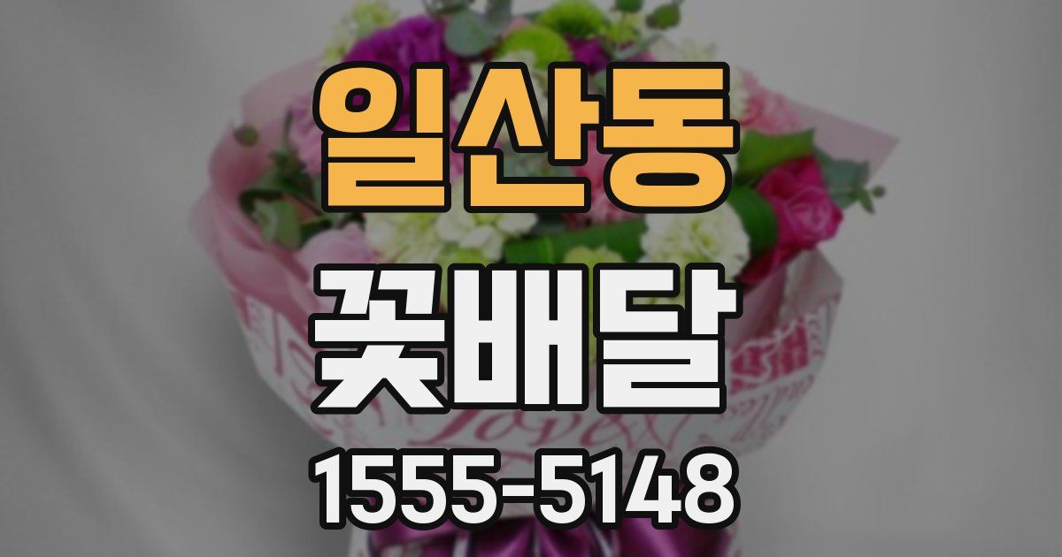 일산동 꽃배달