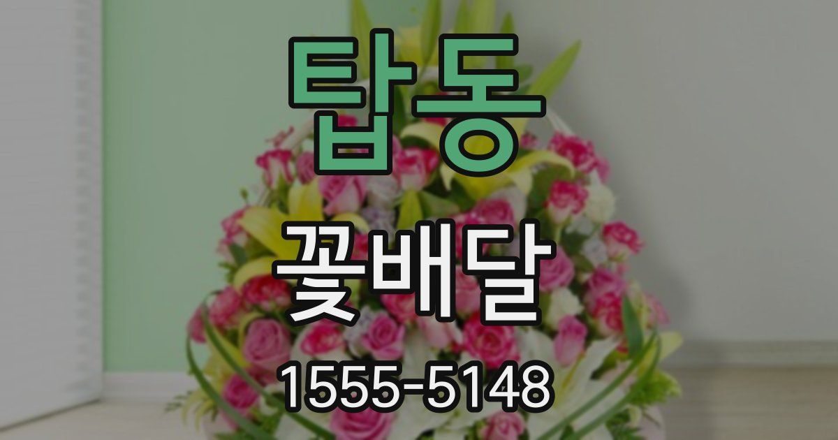 탑동 꽃배달