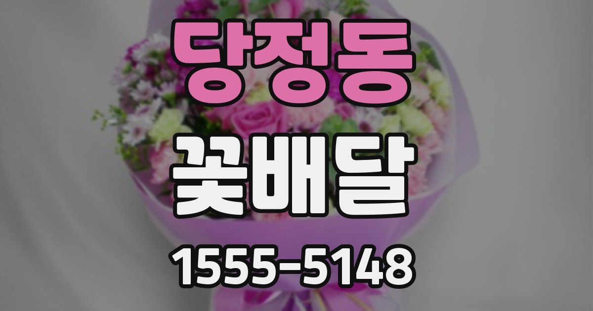당정동 꽃배달