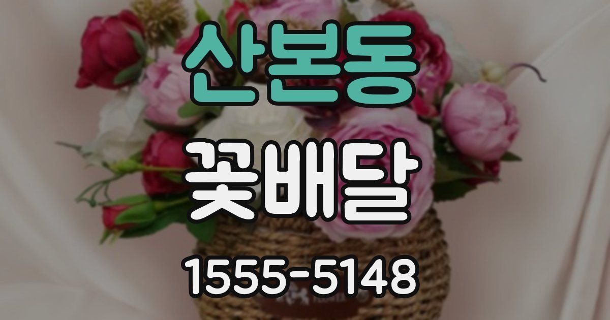 산본동 꽃배달