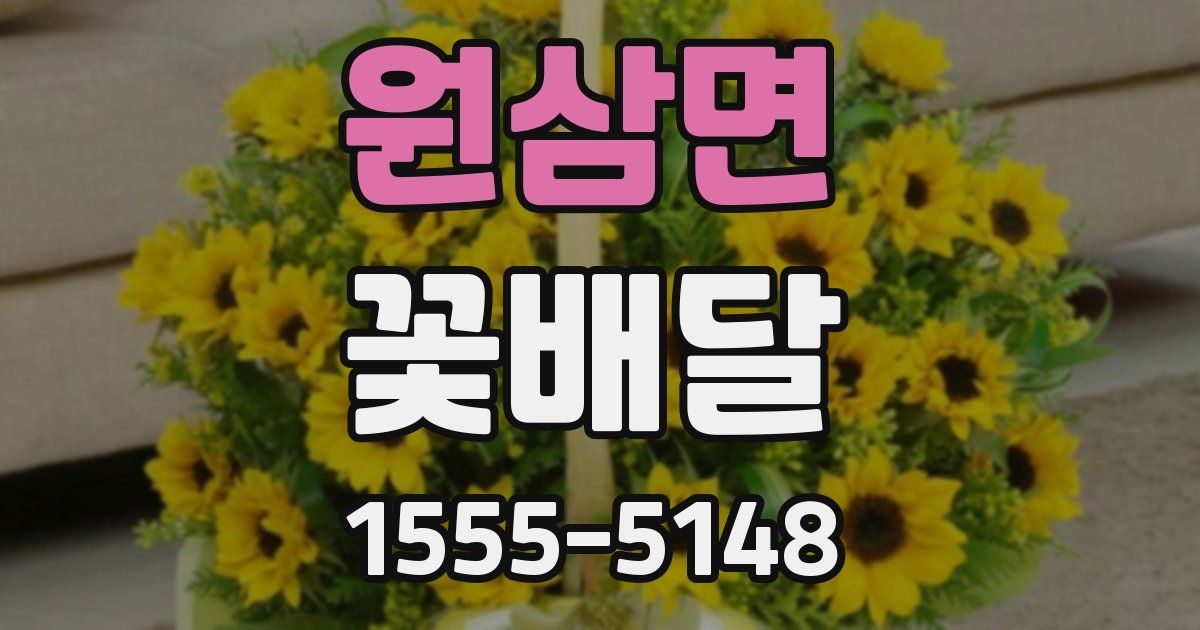 원삼면 꽃배달
