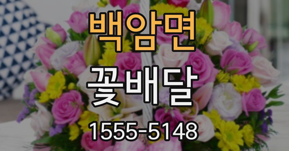 백암면 꽃배달