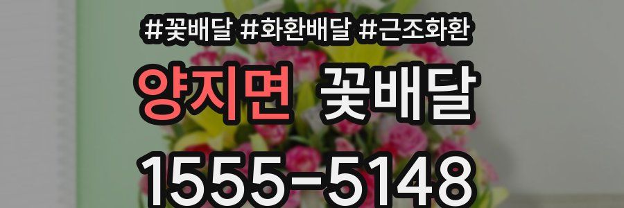 양지면 꽃배달