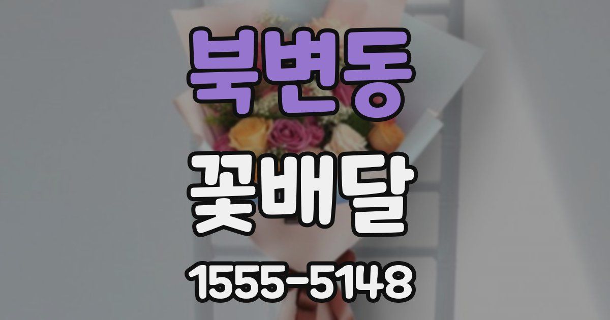 북변동 꽃배달