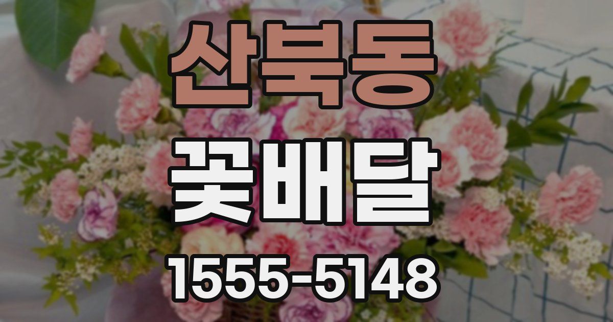 산북동 꽃배달