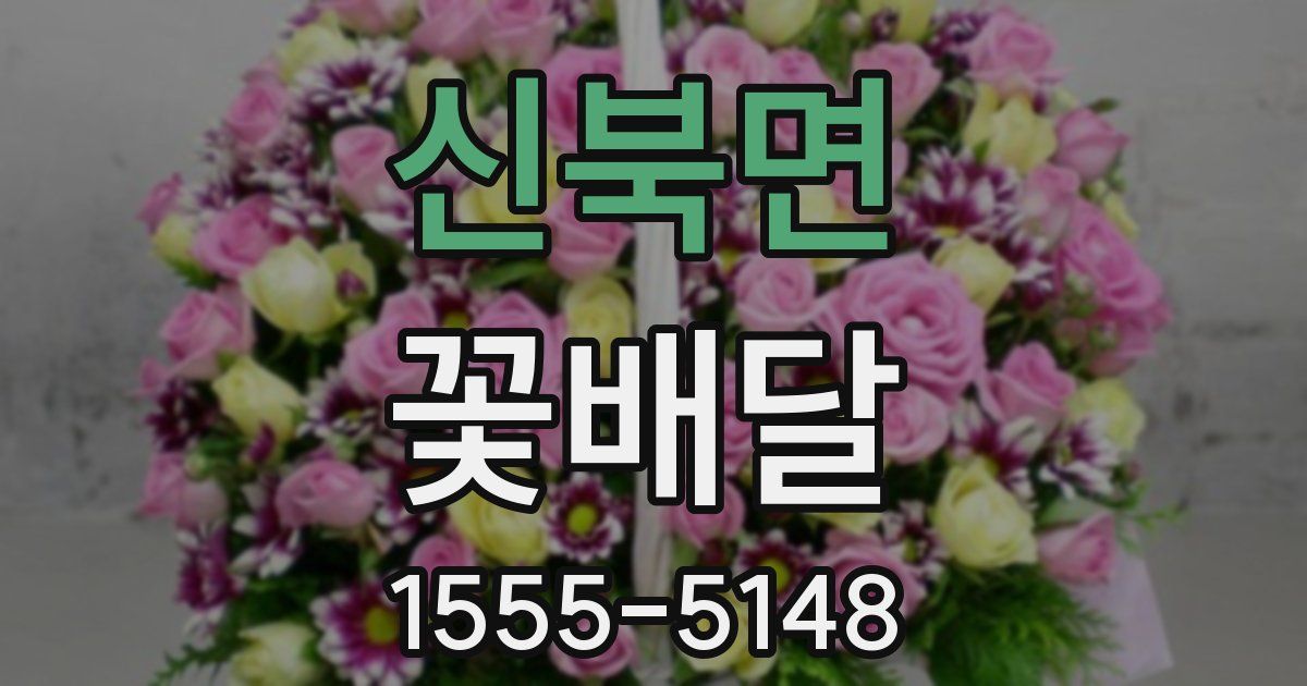신북면 꽃배달