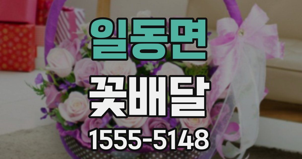 일동면 꽃배달