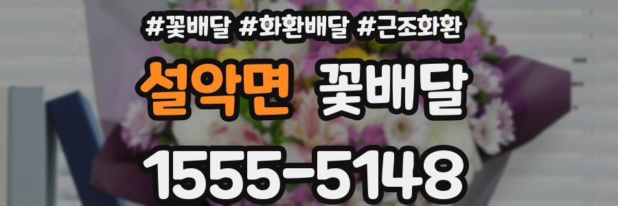 설악면 꽃배달