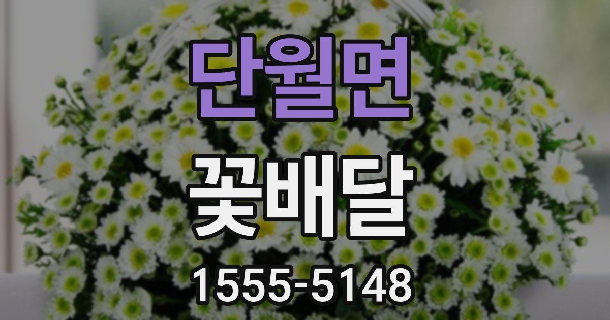 단월면 꽃배달