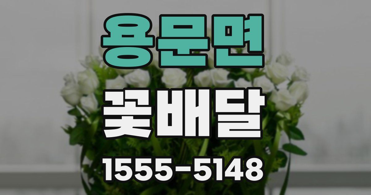 용문면 꽃배달