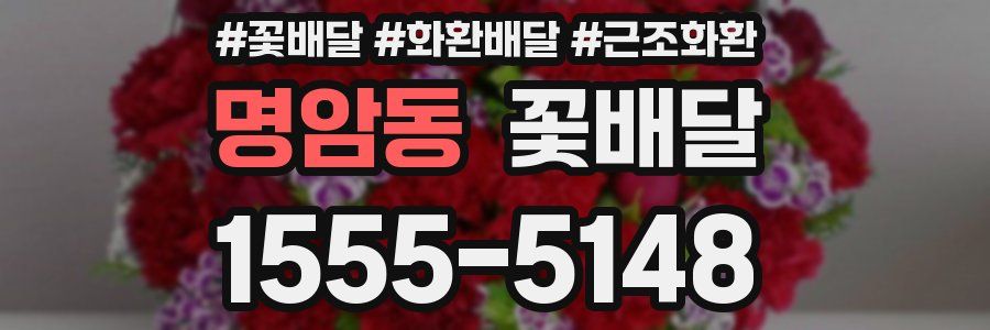 명암동 꽃배달