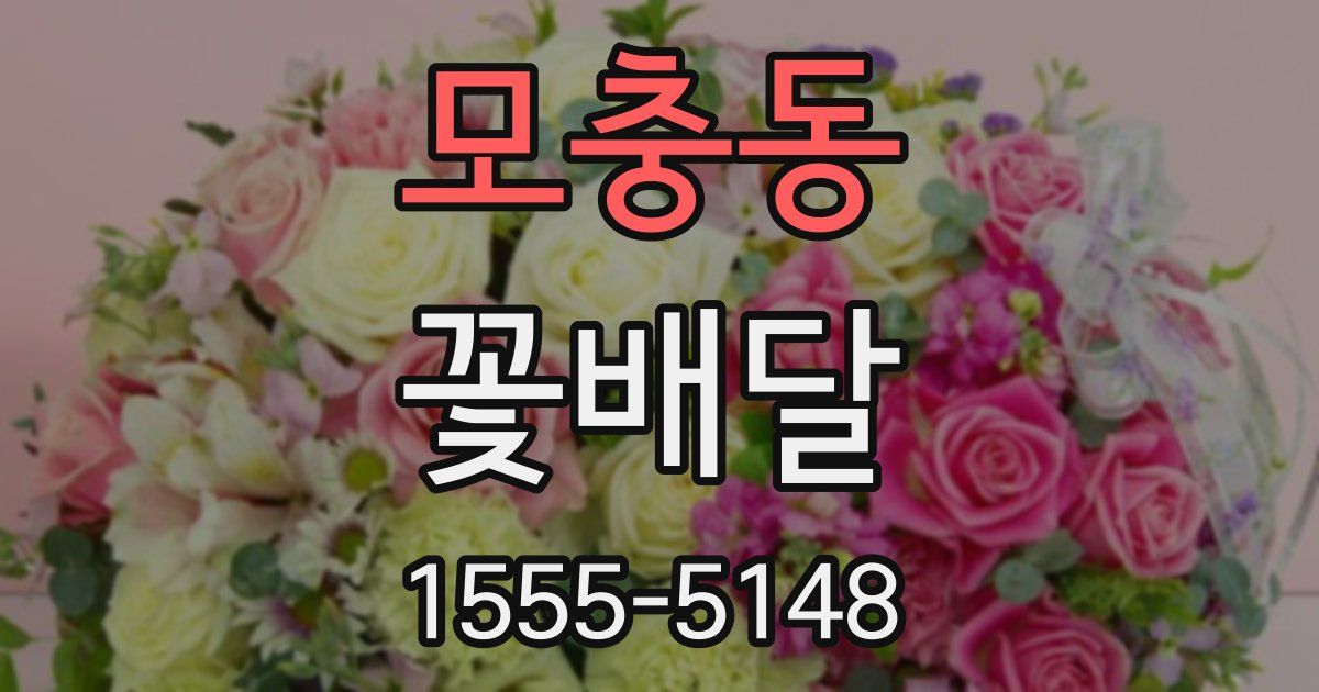 모충동 꽃배달