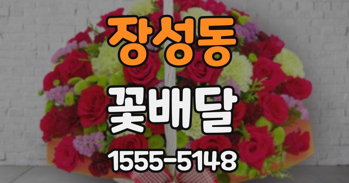 장성동 꽃배달