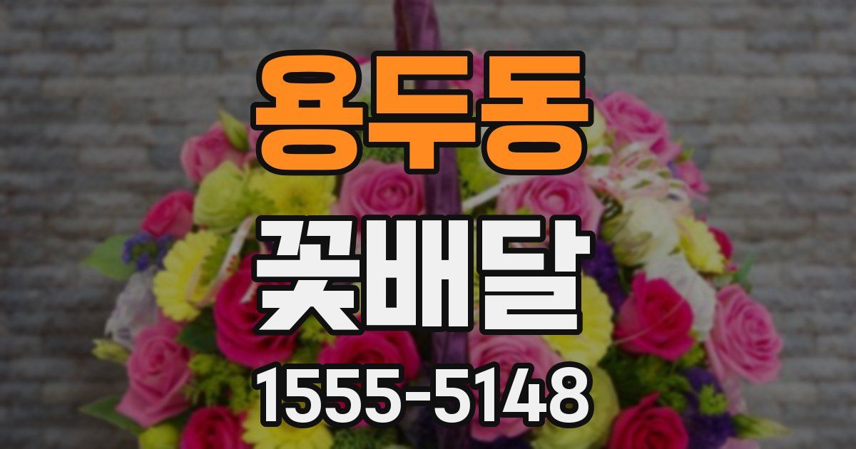 용두동 꽃배달